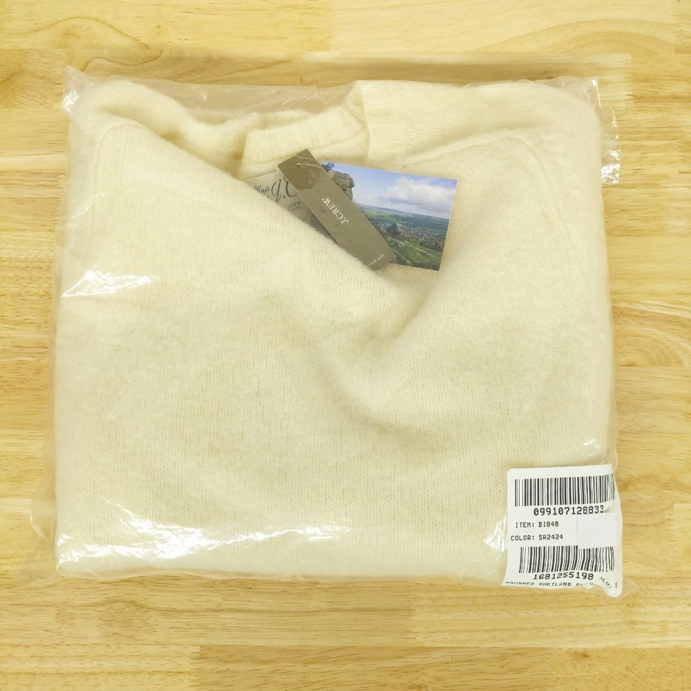 NWT J Crew 100% Brushed Wool Crewneck Sweater in Ivory White (All Sizes) - Picture 2 of 2